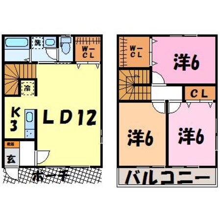 ファミーユ岩曽の物件間取画像